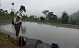 Toma de muestras en piscinas de sedimentación.(El Oro. 2015)